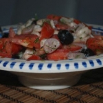 Grecka sałatka z fasoli