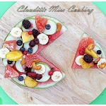 Fruit pizza with summer...