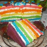 tort tęczowy Rainbow...